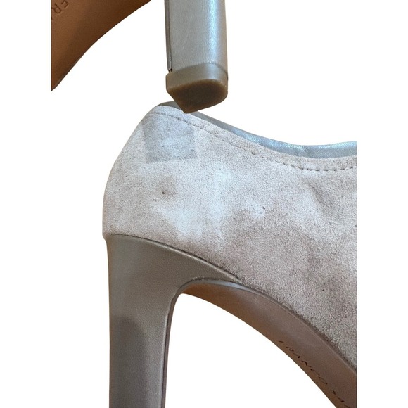 Franco Sarto Suede Booties Ankle Boots Buckle Accents Heels Size‎ 9.5 - Picture 4 of 8